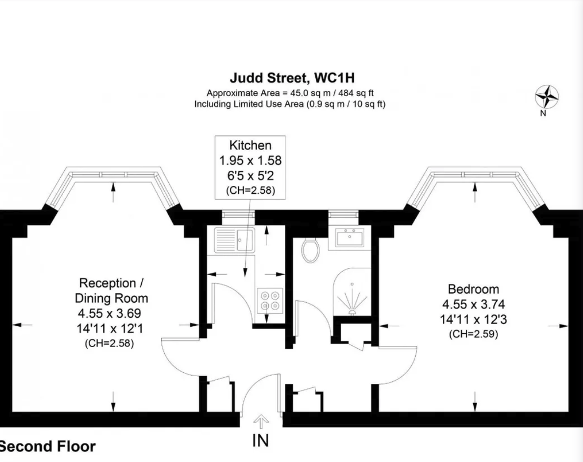 Russell Square｜Judd Stree｜1B1B 