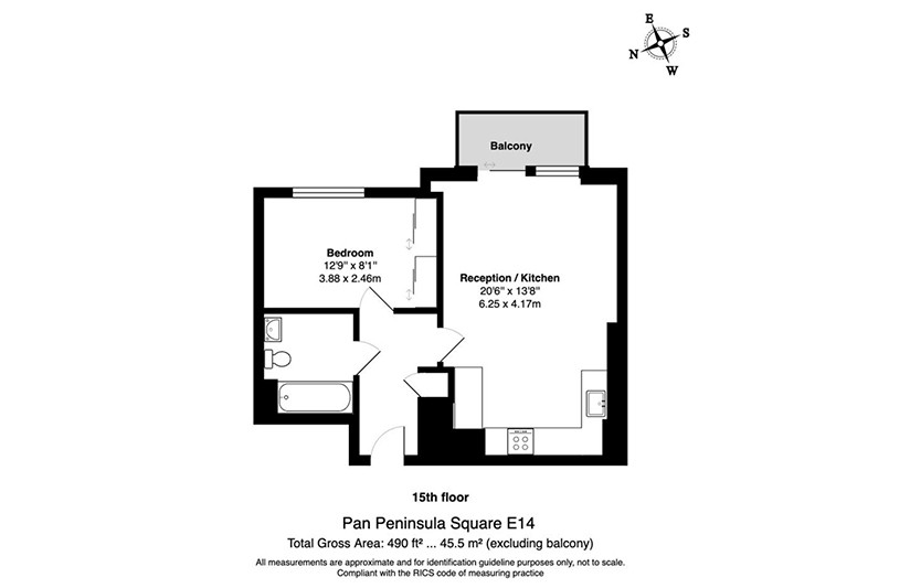 Canary wharf｜Pan Peninsula Square｜1B1B
