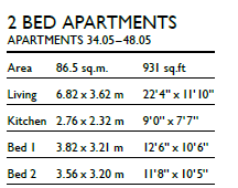 Canary wharf｜Hampton tower 5404｜2B2B