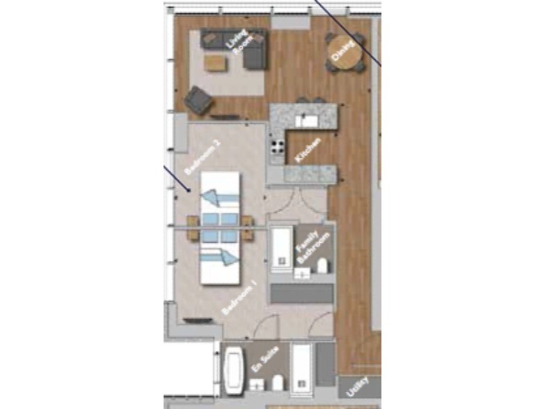 Canary wharf｜Hampton Tower 4405｜2B2B