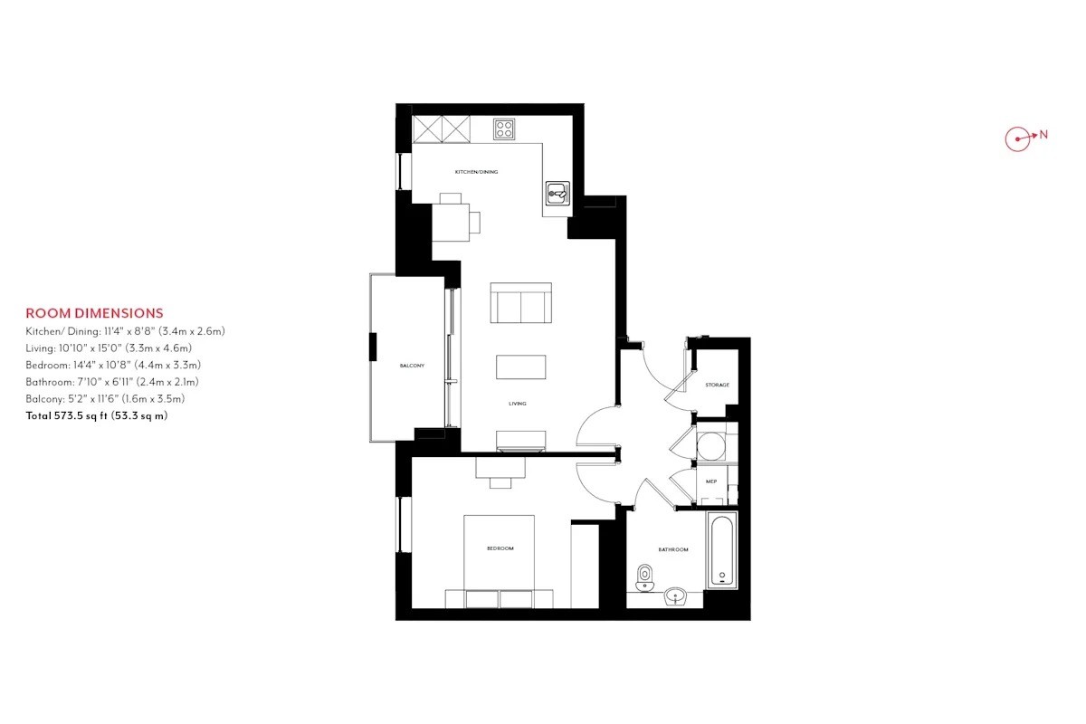 Vauxhall丨Haydn Tower丨1B1B