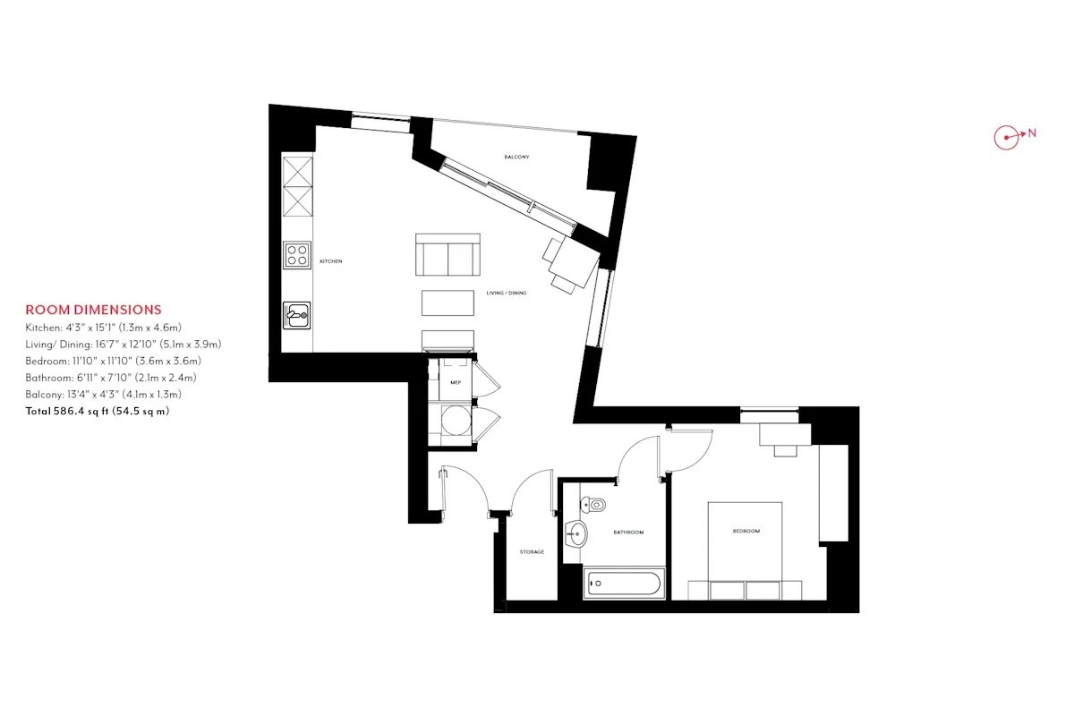 Vauxhall丨Haydn Tower丨1B1B
