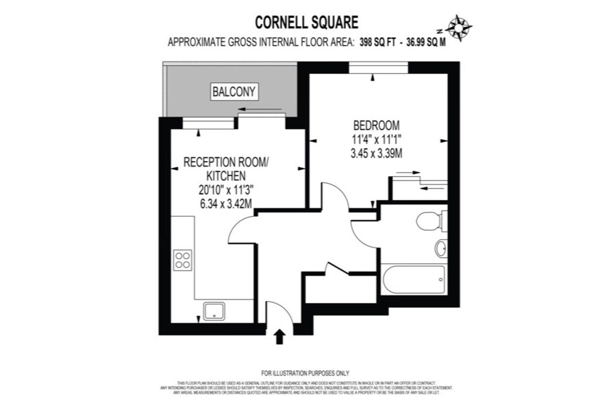 Vauxhall丨Cornell Square丨1B1B
