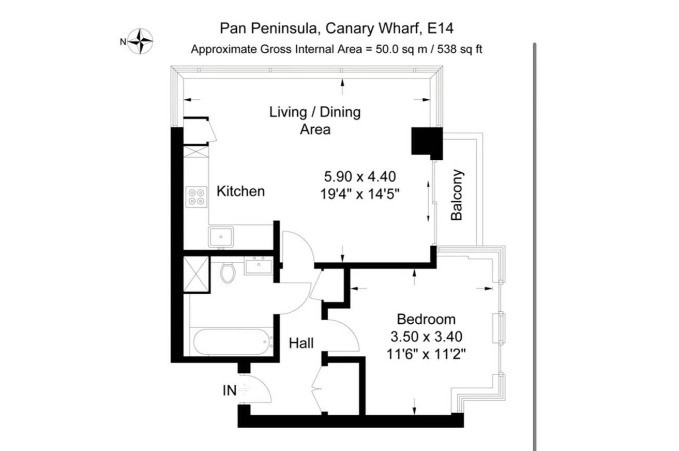 Canary wharf丨Pan Peninsula丨1B1B