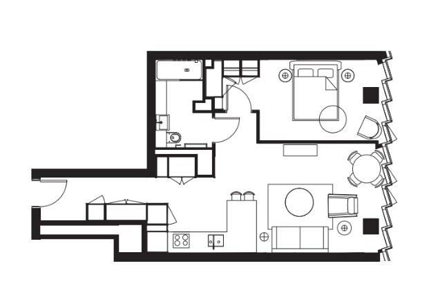 Stratford丨Manhattan Loft Gardens丨1B1B