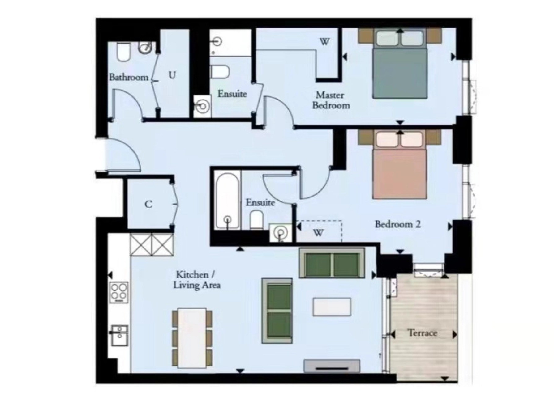 Woodberry Down｜Willowbrook House｜2B3B