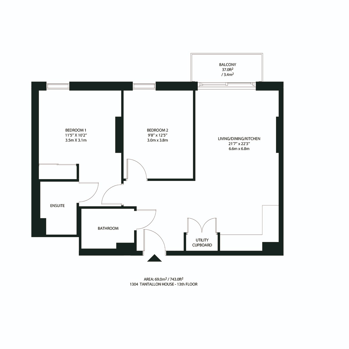 Elephant & Castle丨Tantallon House1404丨2B2B